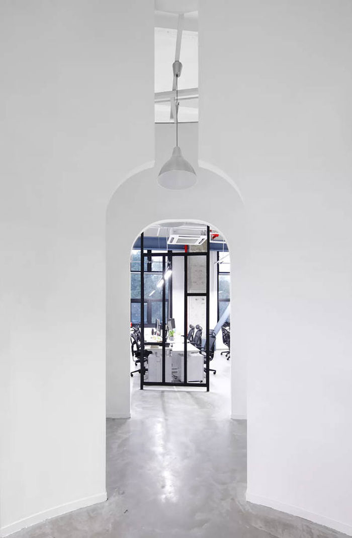 廢舊工廠改造辦公室門洞裝修設計效果圖