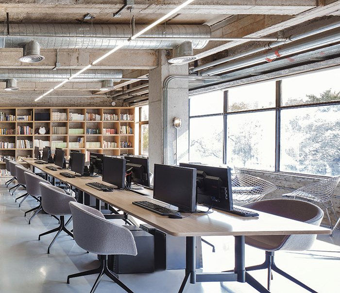 廠房辦公空間辦公區改造裝修設計效果圖