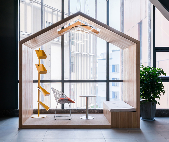 聯合辦公閱讀區裝修設計效果圖