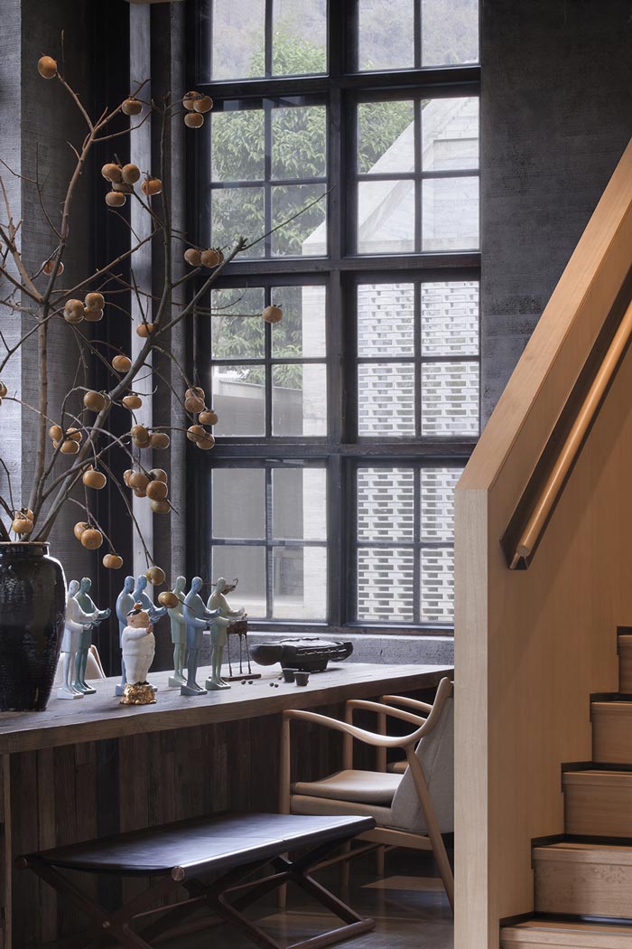 陽朔糖舍酒店書吧裝修設計效果圖