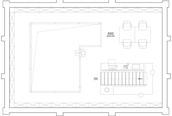 陽朔糖舍酒店二層平面圖