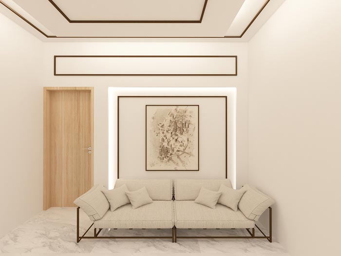 黨群服務中心接待區裝修設計效果圖