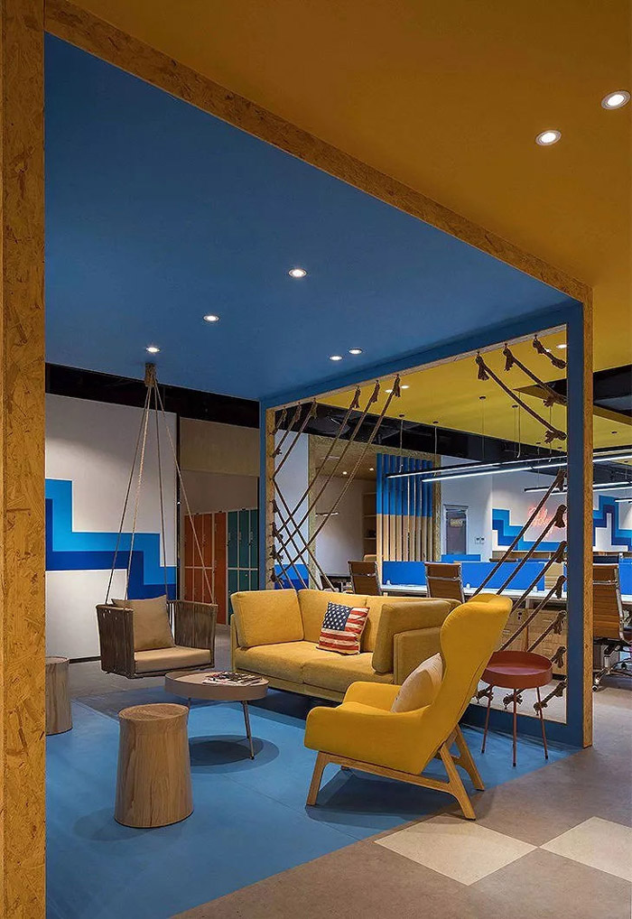 保險代理公司休息區裝修設計效果圖