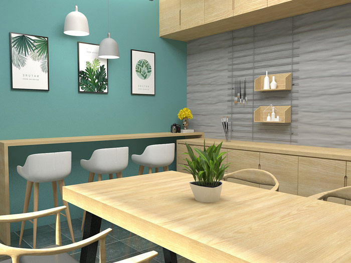 廠房改造辦公室吧臺裝修設(shè)計效果圖