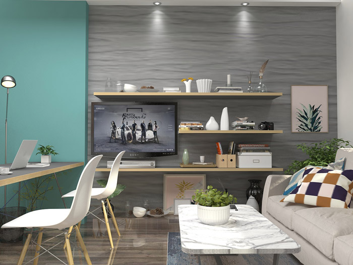 廠房改造辦公室辦公區(qū)裝修設(shè)計效果圖