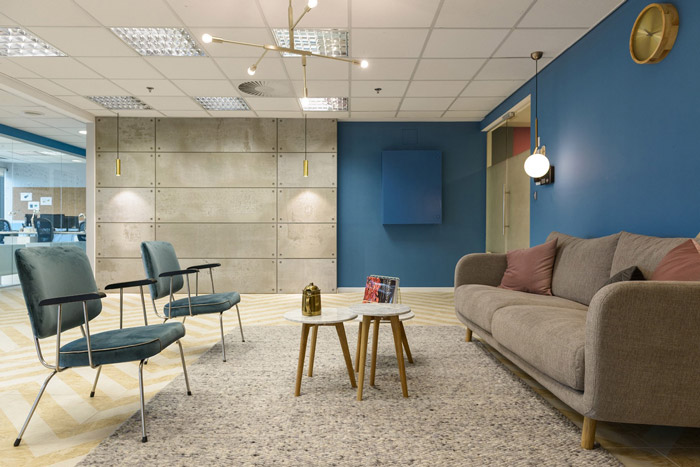 生物科技公司接待區裝修設計效果圖