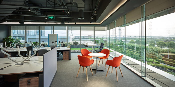 科技園區辦公樓交流區裝修設計效果圖
