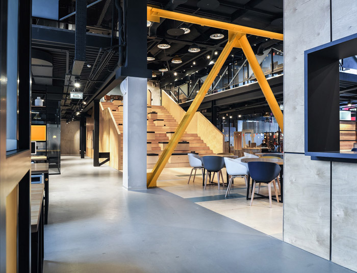 共享辦公空間公共區(qū)域裝修設(shè)計效果圖