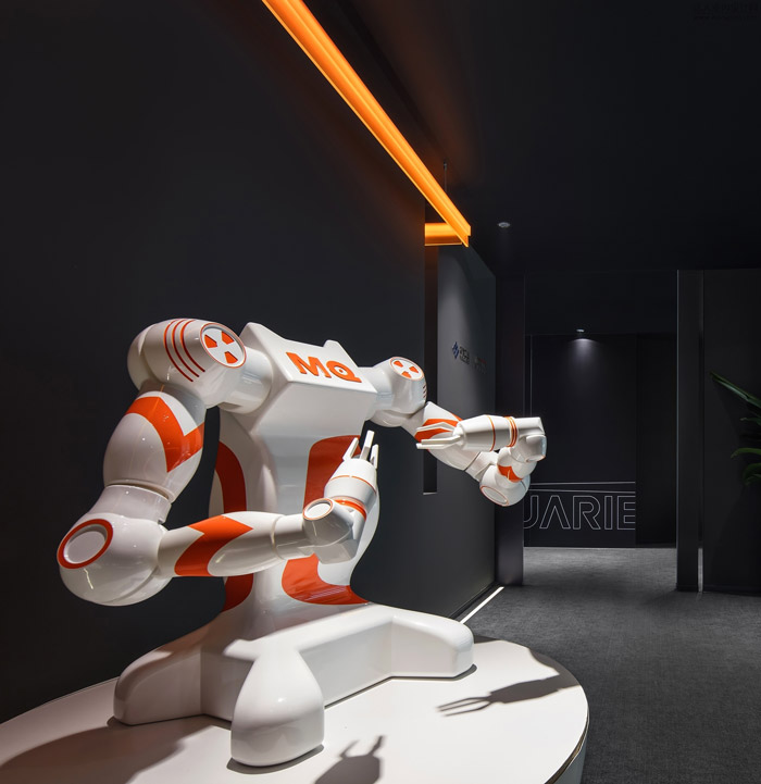 智能公司辦公室展示區修設計效果圖