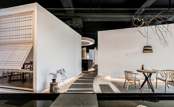 茶業公司辦公室接待區裝修設計方案