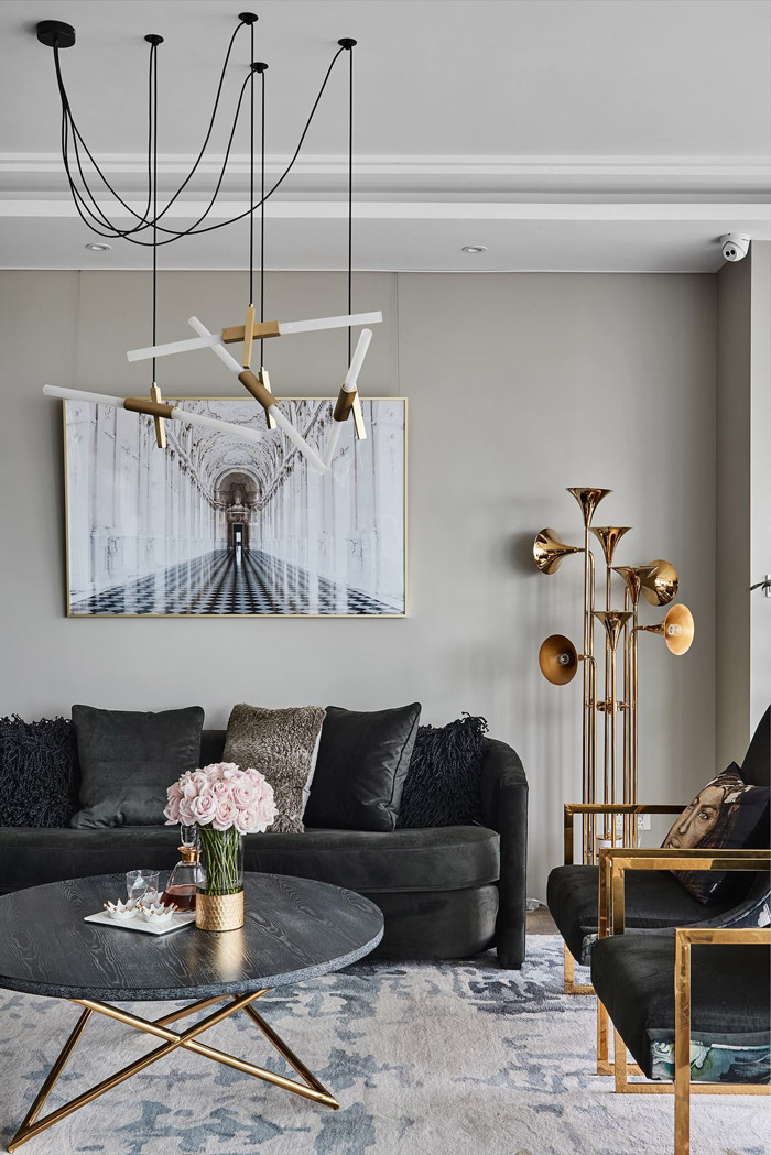 150平方家庭公寓辦公室接待區裝修設計效果圖