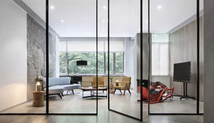 1300㎡辦公室休息區(qū)裝修設計效果圖