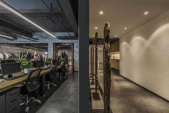 東方禪意辦公室辦公區裝修設計效果圖