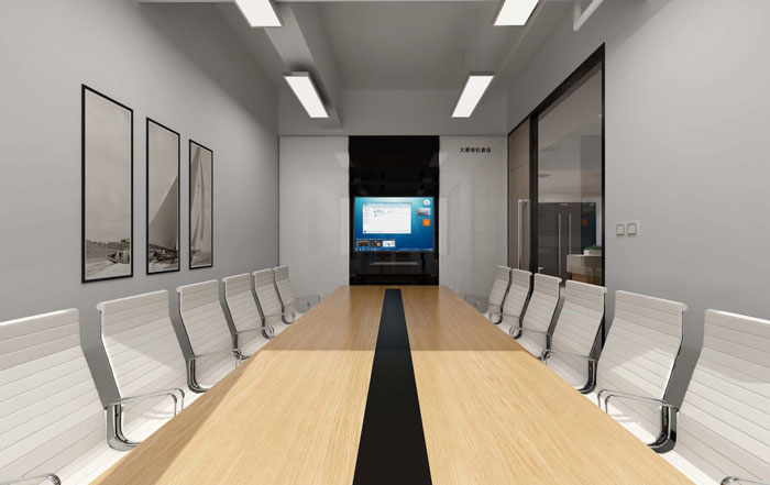 食品公司辦公室會議室裝修設計效果圖