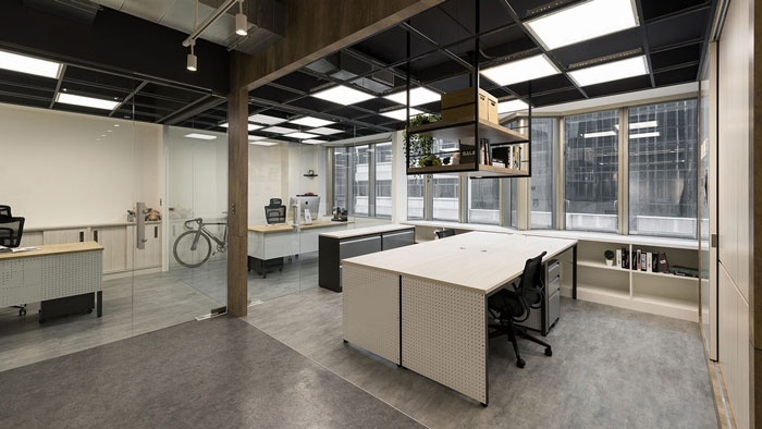 鞋業公司辦公室辦公區裝修設計效果圖