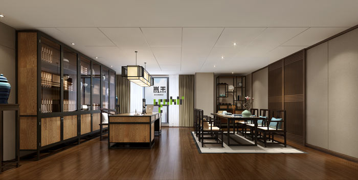 杭州科技公司董事長(zhǎng)辦公室裝修設(shè)計(jì)效果圖