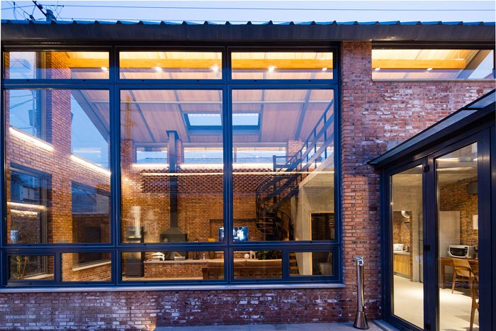 景區三合院民宿入口設計效果圖