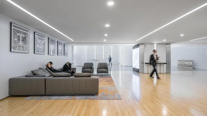 上海寶鋼辦公樓接待區設計方案