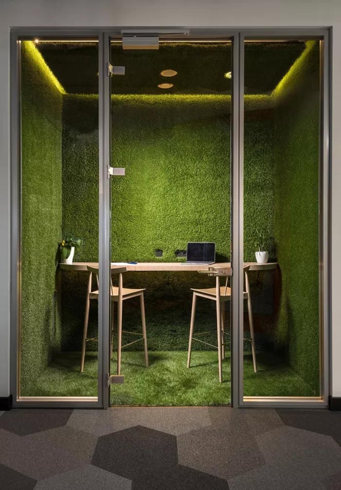 創意獨立辦公裝修設計效果圖